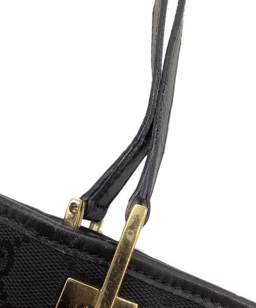 GUCCI（グッチ）GUCCI (グッチ) GGキャンバス トートバッグ ブラックの古着・服飾アイテム