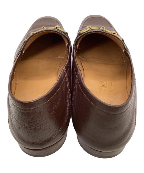 GUCCI（グッチ）GUCCI (グッチ) シェリーライン ビット ローファー ブラウン サイズ:9 1/2の古着・服飾アイテム