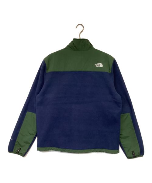 THE NORTH FACE（ザ ノース フェイス）THE NORTH FACE (ザ ノース フェイス) Denali Jacket（デナリジャケット） グリーン×ネイビー サイズ:L（実寸値要確認）の古着・服飾アイテム