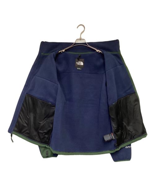 THE NORTH FACE（ザ ノース フェイス）THE NORTH FACE (ザ ノース フェイス) Denali Jacket（デナリジャケット） グリーン×ネイビー サイズ:L（実寸値要確認）の古着・服飾アイテム
