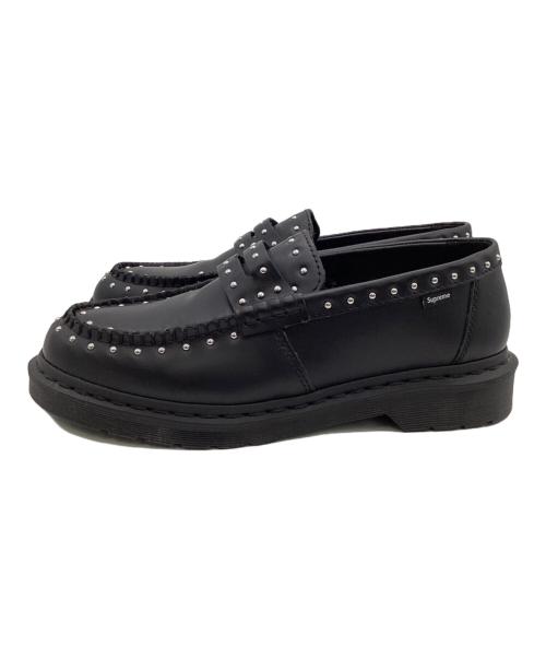 Dr.Martens（ドクターマーチン）Dr.Martens (ドクターマーチン) SUPREME (シュプリーム) Studded Penton Loafer（スタッズ ペントン ローファー） ブラック サイズ:UK8の古着・服飾アイテム