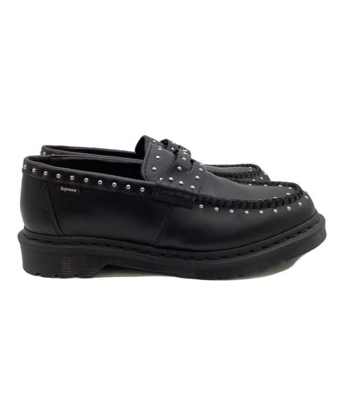 Dr.Martens（ドクターマーチン）Dr.Martens (ドクターマーチン) SUPREME (シュプリーム) Studded Penton Loafer（スタッズ ペントン ローファー） ブラック サイズ:UK8の古着・服飾アイテム