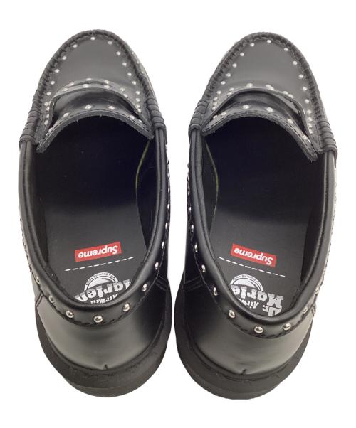 Dr.Martens（ドクターマーチン）Dr.Martens (ドクターマーチン) SUPREME (シュプリーム) Studded Penton Loafer（スタッズ ペントン ローファー） ブラック サイズ:UK8の古着・服飾アイテム