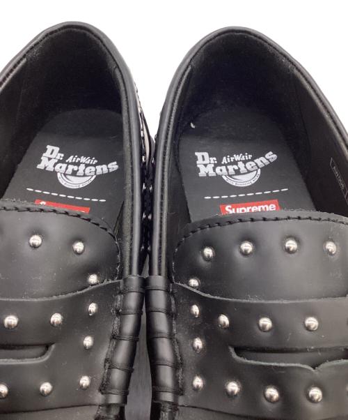 Dr.Martens（ドクターマーチン）Dr.Martens (ドクターマーチン) SUPREME (シュプリーム) Studded Penton Loafer（スタッズ ペントン ローファー） ブラック サイズ:UK8の古着・服飾アイテム