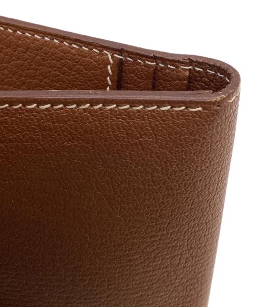 HERMES（エルメス）HERMES (エルメス) ベアン クラシック シェーブル 長財布 ブラウンの古着・服飾アイテム
