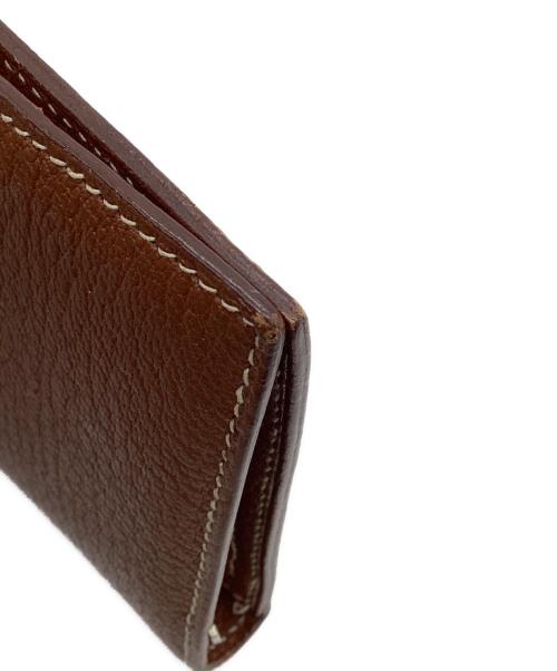HERMES（エルメス）HERMES (エルメス) ベアン クラシック シェーブル 長財布 ブラウンの古着・服飾アイテム