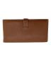 HERMES (エルメス) ベアン クラシック シェーブル 長財布 ブラウン：20000円