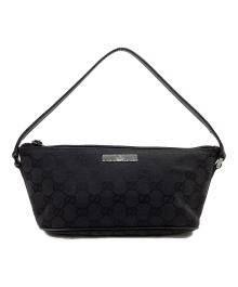 GUCCI（グッチ）の古着「GGキャンバス アクセサリーポーチ」｜ブラック
