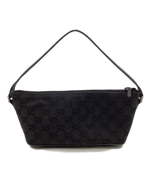 GUCCI（グッチ）GUCCI (グッチ) GGキャンバス アクセサリーポーチ ブラックの古着・服飾アイテム