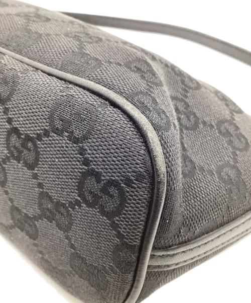 GUCCI（グッチ）GUCCI (グッチ) GGキャンバス アクセサリーポーチ ブラックの古着・服飾アイテム