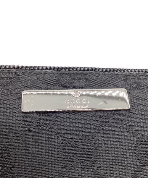 GUCCI（グッチ）GUCCI (グッチ) GGキャンバス アクセサリーポーチ ブラックの古着・服飾アイテム