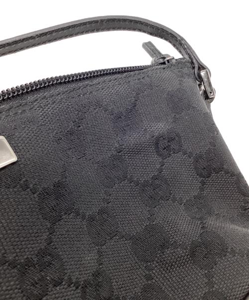 GUCCI（グッチ）GUCCI (グッチ) GGキャンバス アクセサリーポーチ ブラックの古着・服飾アイテム