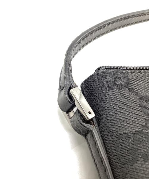 GUCCI（グッチ）GUCCI (グッチ) GGキャンバス アクセサリーポーチ ブラックの古着・服飾アイテム