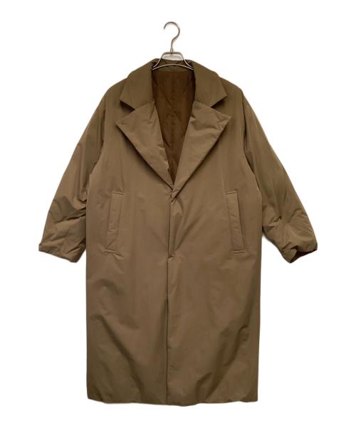 boutique ordinary（ブティークオーディナリー）boutique ordinary (ブティークオーディナリー) リバーシブルチェスターダウンコート ブラウン サイズ:Fの古着・服飾アイテム