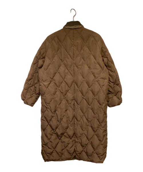 boutique ordinary（ブティークオーディナリー）boutique ordinary (ブティークオーディナリー) リバーシブルチェスターダウンコート ブラウン サイズ:Fの古着・服飾アイテム