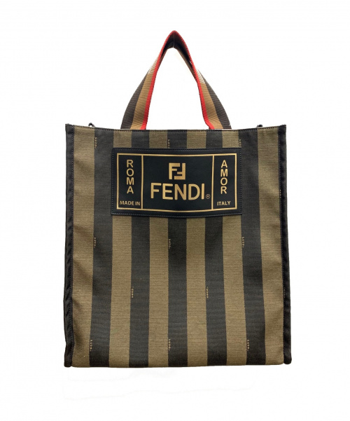 FENDI（フェンディ）FENDI (フェンディ) トートバッグ ペカンストライプの古着・服飾アイテム