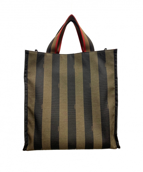 FENDI（フェンディ）FENDI (フェンディ) トートバッグ ペカンストライプの古着・服飾アイテム