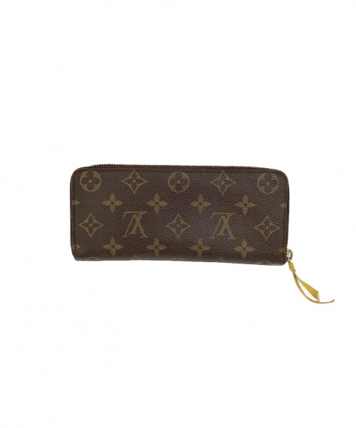LOUIS VUITTON（ルイ ヴィトン）LOUIS VUITTON (ルイヴィトン) ポルトフォイユ・クレマンス・ミモザ ブラウン×イエロー モノグラム M60744 SP4136の古着・服飾アイテム