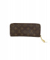 LOUIS VUITTON (ルイヴィトン) ポルトフォイユ・クレマンス・ミモザ ブラウン×イエロー モノグラム M60744 SP4136：32800円