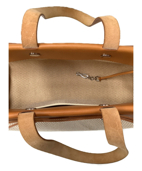 HERMES（エルメス）HERMES (エルメス) カバスMM ブラウン×ベージュ カバスMM C□Gの古着・服飾アイテム