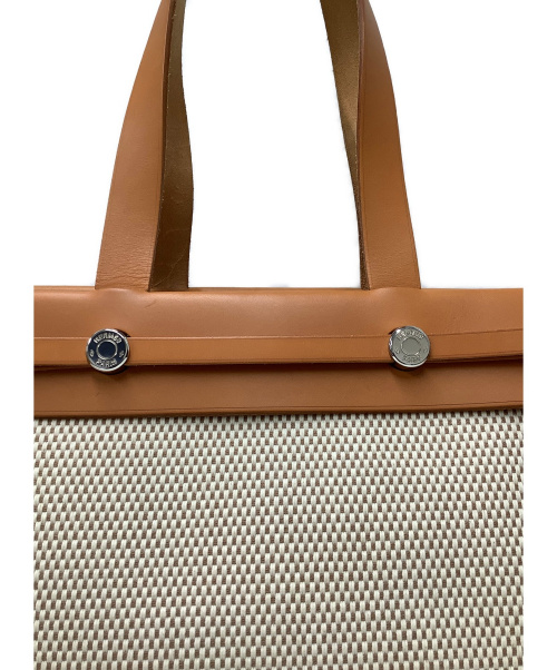 HERMES（エルメス）HERMES (エルメス) カバスMM ブラウン×ベージュ カバスMM C□Gの古着・服飾アイテム