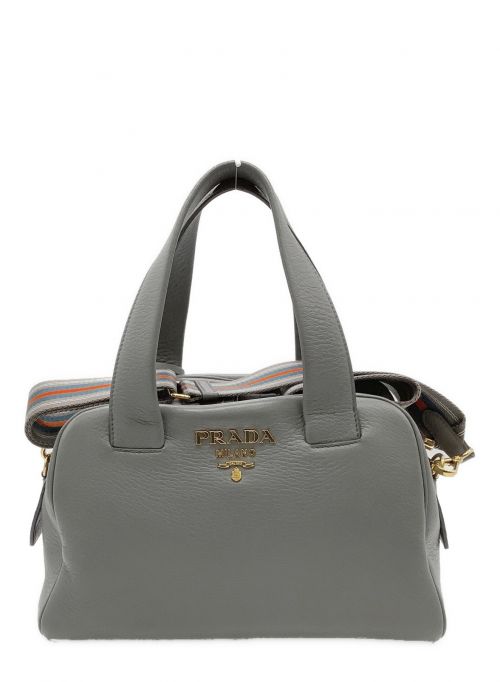 PRADA（プラダ）PRADA (プラダ) ショルダーバッグ グレーの古着・服飾アイテム
