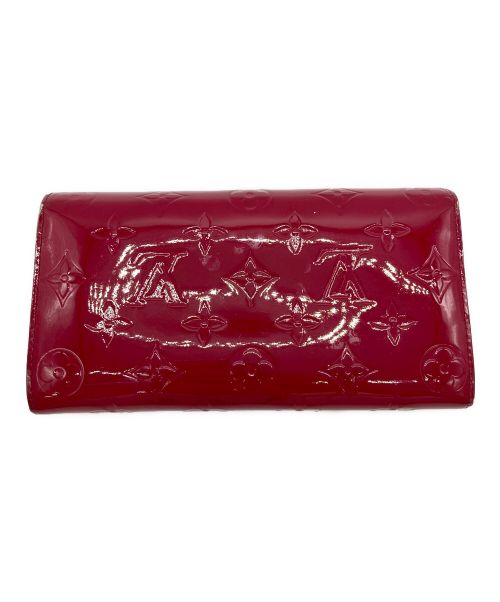 LOUIS VUITTON（ルイ ヴィトン）LOUIS VUITTON (ルイ ヴィトン)  ヴェルニ ポルトフォイユ･サラ ポムダムール レッドの古着・服飾アイテム