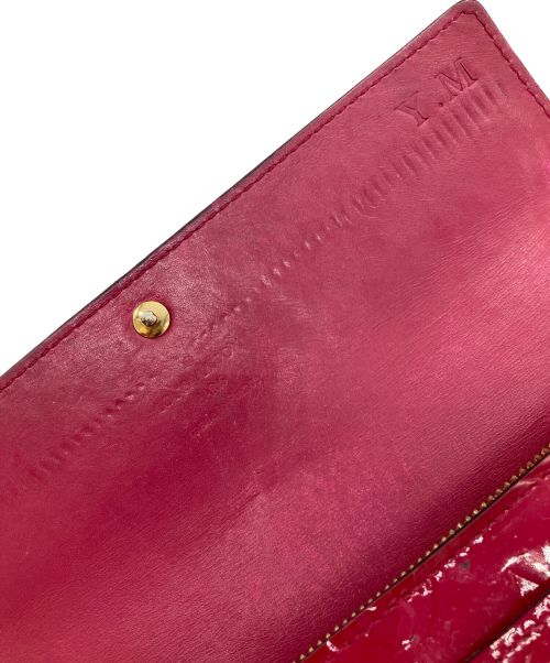 LOUIS VUITTON（ルイ ヴィトン）LOUIS VUITTON (ルイ ヴィトン)  ヴェルニ ポルトフォイユ･サラ ポムダムール レッドの古着・服飾アイテム