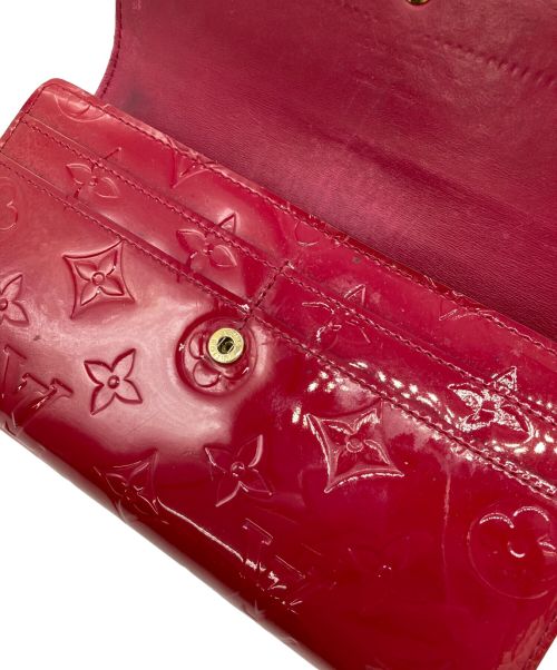 LOUIS VUITTON（ルイ ヴィトン）LOUIS VUITTON (ルイ ヴィトン)  ヴェルニ ポルトフォイユ･サラ ポムダムール レッドの古着・服飾アイテム