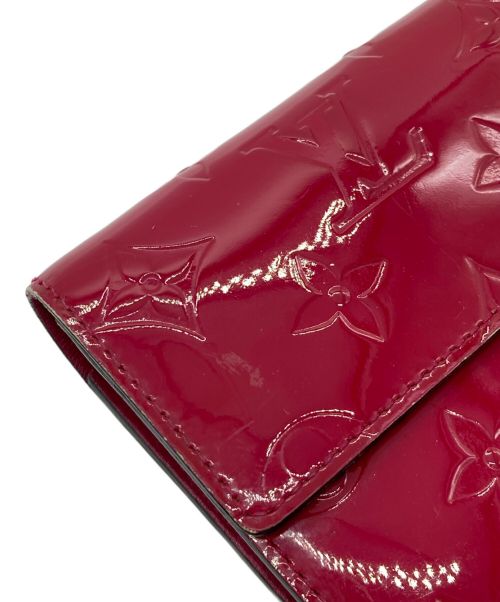 LOUIS VUITTON（ルイ ヴィトン）LOUIS VUITTON (ルイ ヴィトン)  ヴェルニ ポルトフォイユ･サラ ポムダムール レッドの古着・服飾アイテム