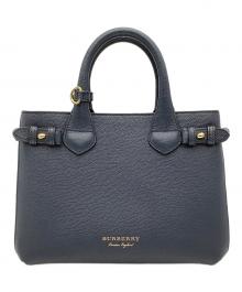 BURBERRY（バーバリー）の古着「BANNER BAG HOUSE CHECK 2WAYバッグ 4023703」｜ネイビー×ベージュ