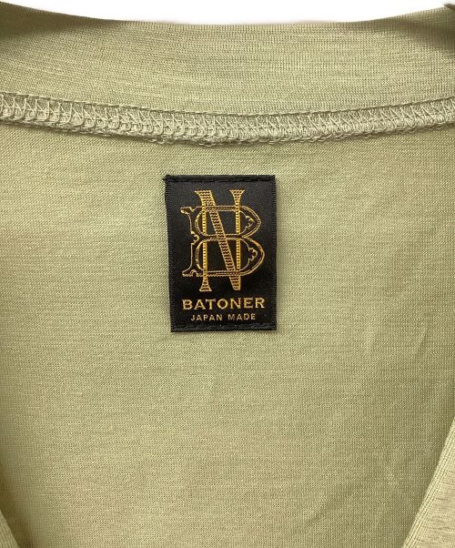 BATONER（バトナ―）BATONER (バトナ―) カットソーカーディガン グリーン サイズ:3の古着・服飾アイテム