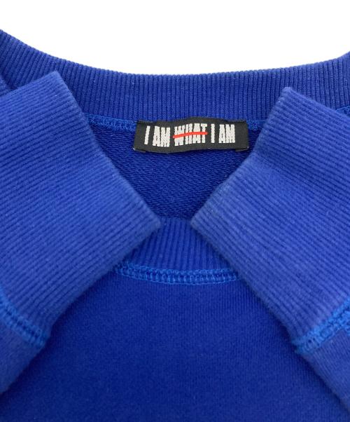 I AM WHAT I AM（アイアム・ウェイト・アイアム）I AM WHAT I AM (アイアム・ウェイト・アイアム) スウェット ブルー サイズ:Sの古着・服飾アイテム