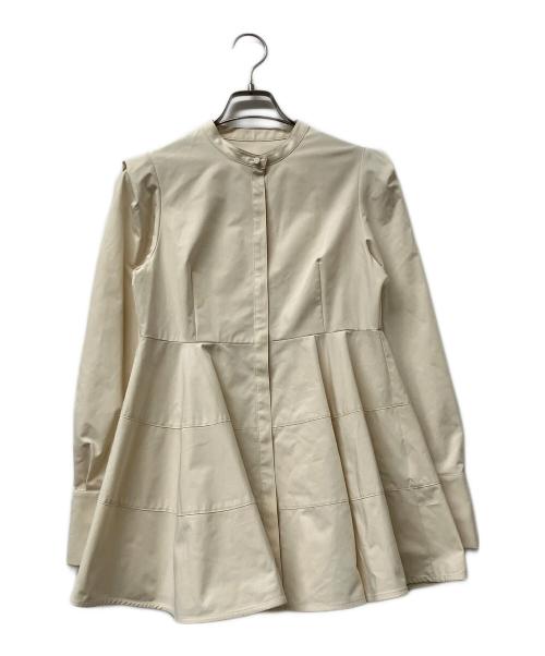 CELFORD（セルフォード）CELFORD (セルフォード) ボウタイペプラムブラウス　☆ ベージュ サイズ:S 未使用品の古着・服飾アイテム