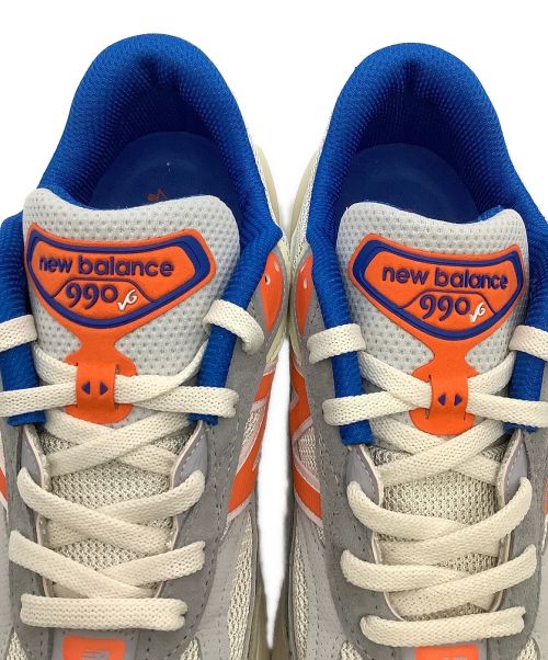 NEW BALANCE（ニューバランス）NEW BALANCE (ニューバランス) KITH (キス) MSG M990v6 グレー×ブルー×オレンジ サイズ:29cmの古着・服飾アイテム