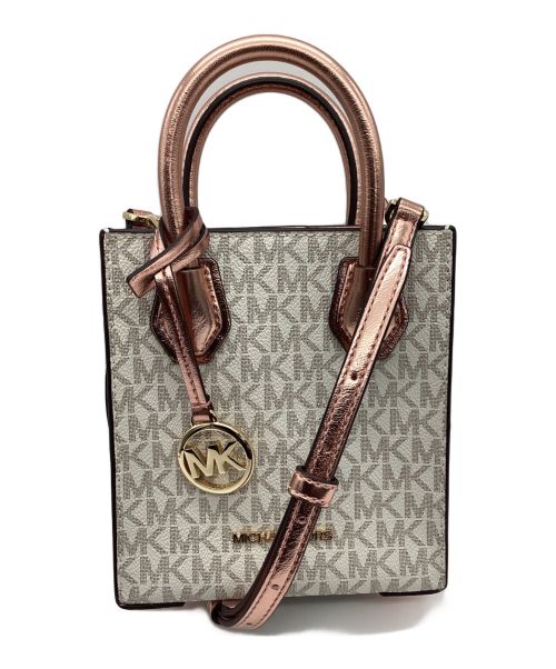 MICHAEL KORS（マイケル・コース）MICHAEL KORS (マイケルコース) Mercer Signature Logo Crossbody Bag ホワイトの古着・服飾アイテム