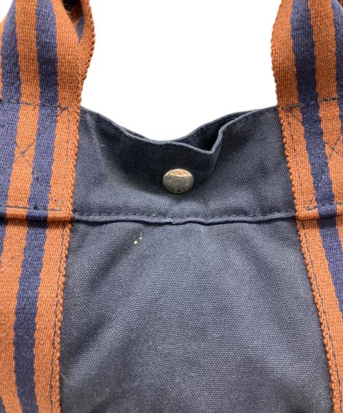 HERMES（エルメス）HERMES (エルメス) フールトゥMM ネイビー×ブラウンの古着・服飾アイテム