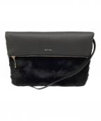 PAUL SMITHポールスミス）の古着「フォルドオーバー ショルダーバッグ」｜ブラック