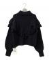 furfur (ファーファー) ニット フリルケーブルセーター ブラック サイズ:F：7000円