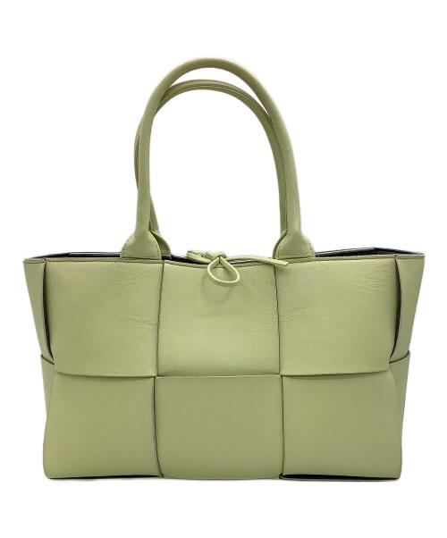 BOTTEGA VENETA（ボッテガベネタ）BOTTEGA VENETA (ボッテガベネタ) スモール アルコ トート 黄緑の古着・服飾アイテム