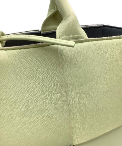 BOTTEGA VENETA（ボッテガベネタ）BOTTEGA VENETA (ボッテガベネタ) スモール アルコ トート 黄緑の古着・服飾アイテム