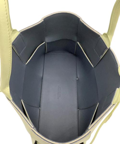 BOTTEGA VENETA（ボッテガベネタ）BOTTEGA VENETA (ボッテガベネタ) スモール アルコ トート 黄緑の古着・服飾アイテム