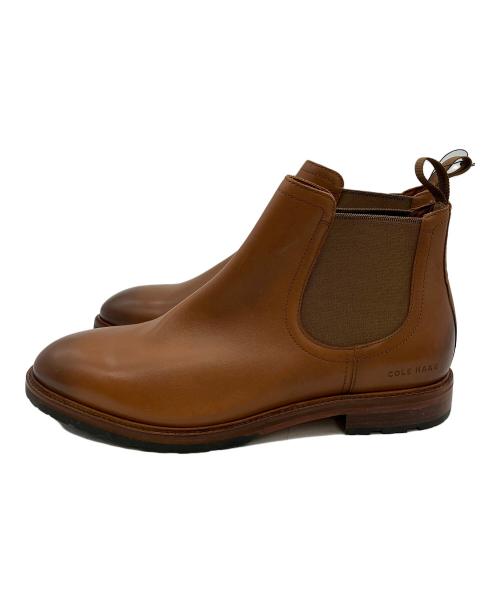 COLE HAAN（コールハーン）COLE HAAN (コールハーン) サイドゴアブーツ バークシャー ラグ チェルシーブーツ ブラウン サイズ:9 1/2の古着・服飾アイテム
