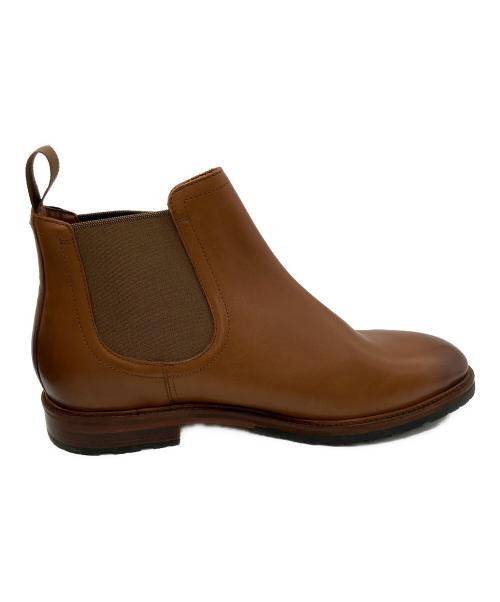 COLE HAAN（コールハーン）COLE HAAN (コールハーン) サイドゴアブーツ バークシャー ラグ チェルシーブーツ ブラウン サイズ:9 1/2の古着・服飾アイテム