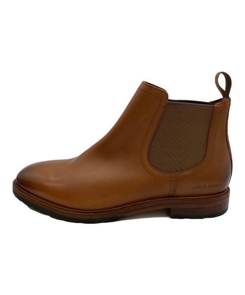 COLE HAAN（コールハーン）COLE HAAN (コールハーン) サイドゴアブーツ バークシャー ラグ チェルシーブーツ ブラウン サイズ:9 1/2の古着・服飾アイテム