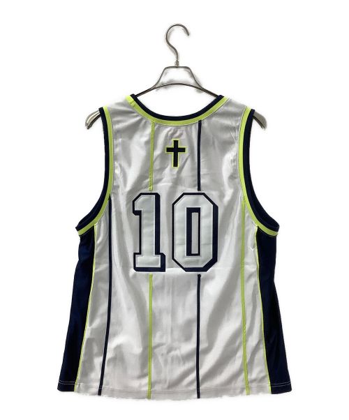 SUPREME（シュプリーム）SUPREME (シュプリーム) タンクトップ ホワイト×ネイビー×ライム サイズ:Mの古着・服飾アイテム