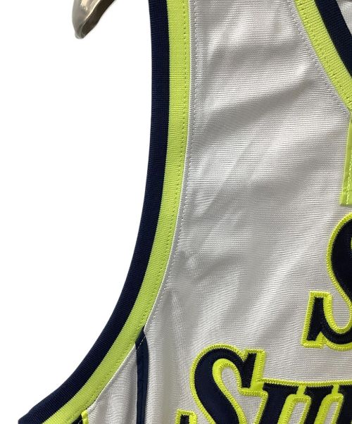 SUPREME（シュプリーム）SUPREME (シュプリーム) タンクトップ ホワイト×ネイビー×ライム サイズ:Mの古着・服飾アイテム