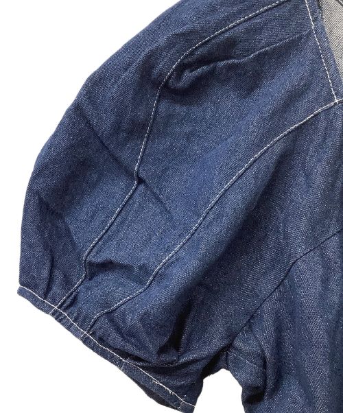 Snidel（スナイデル）Snidel (スナイデル) サイドスリットオールインワン インディゴの古着・服飾アイテム