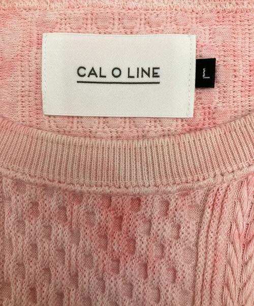 CAL O LINE（キャルオーライン）CAL O LINE (キャルオーライン) ニット　タイダイ ピンク サイズ:Lの古着・服飾アイテム