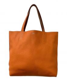 HERMES（エルメス）の古着「ドゥブルセンス40リバーシブルトートバッグ」｜オレンジ×ブラウン